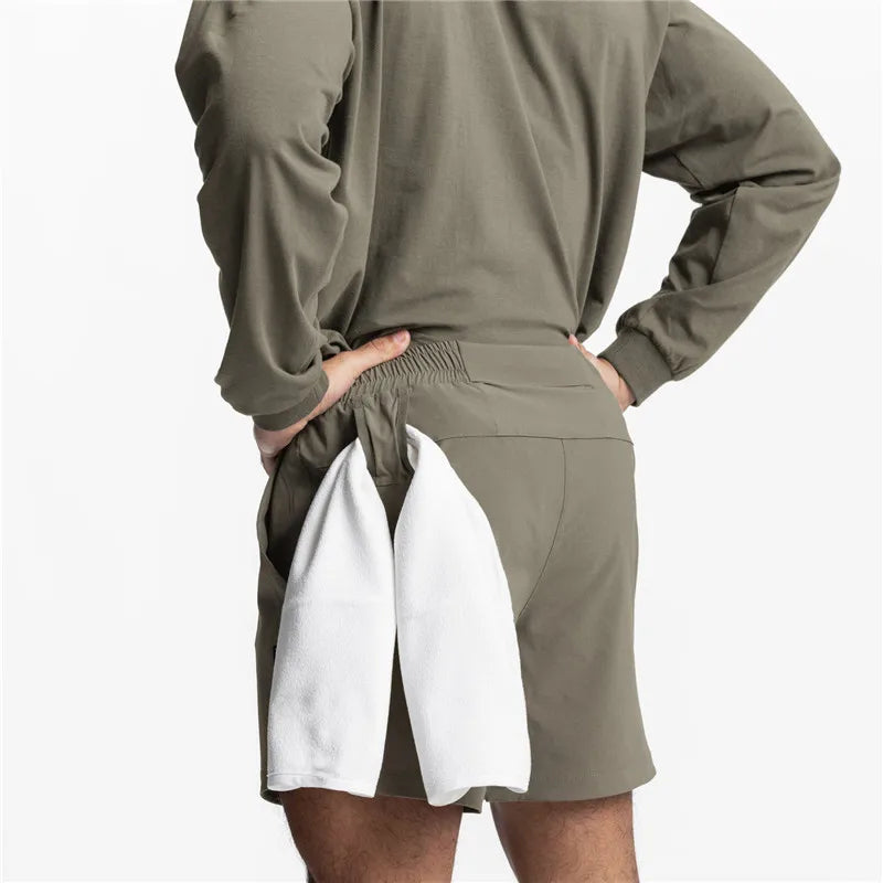 Bermuda Esportiva Fit - Com Suporte pra Camiseta/Toalha