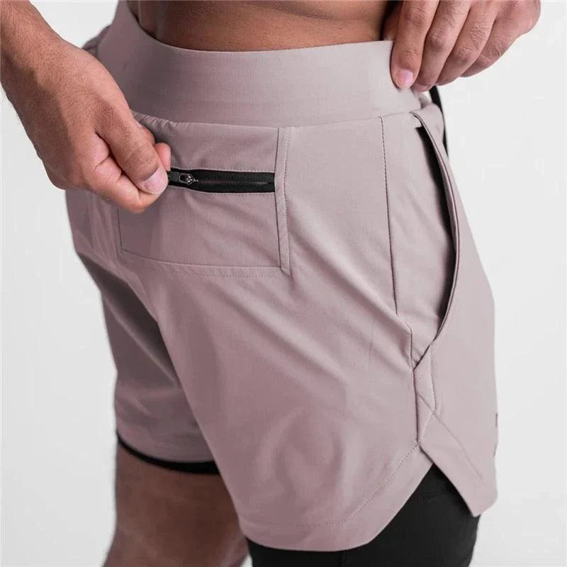 Bermuda Esportiva Dynamic Camada Dupla - Com Bolso Interno
